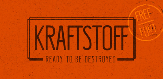 Free font: Kraftstoff