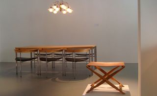 'PK 11' dining chairs, 'PK 55' dining table, 'Propeller stool'