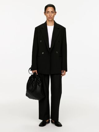 Penny Martin and Arket Twill Blazer