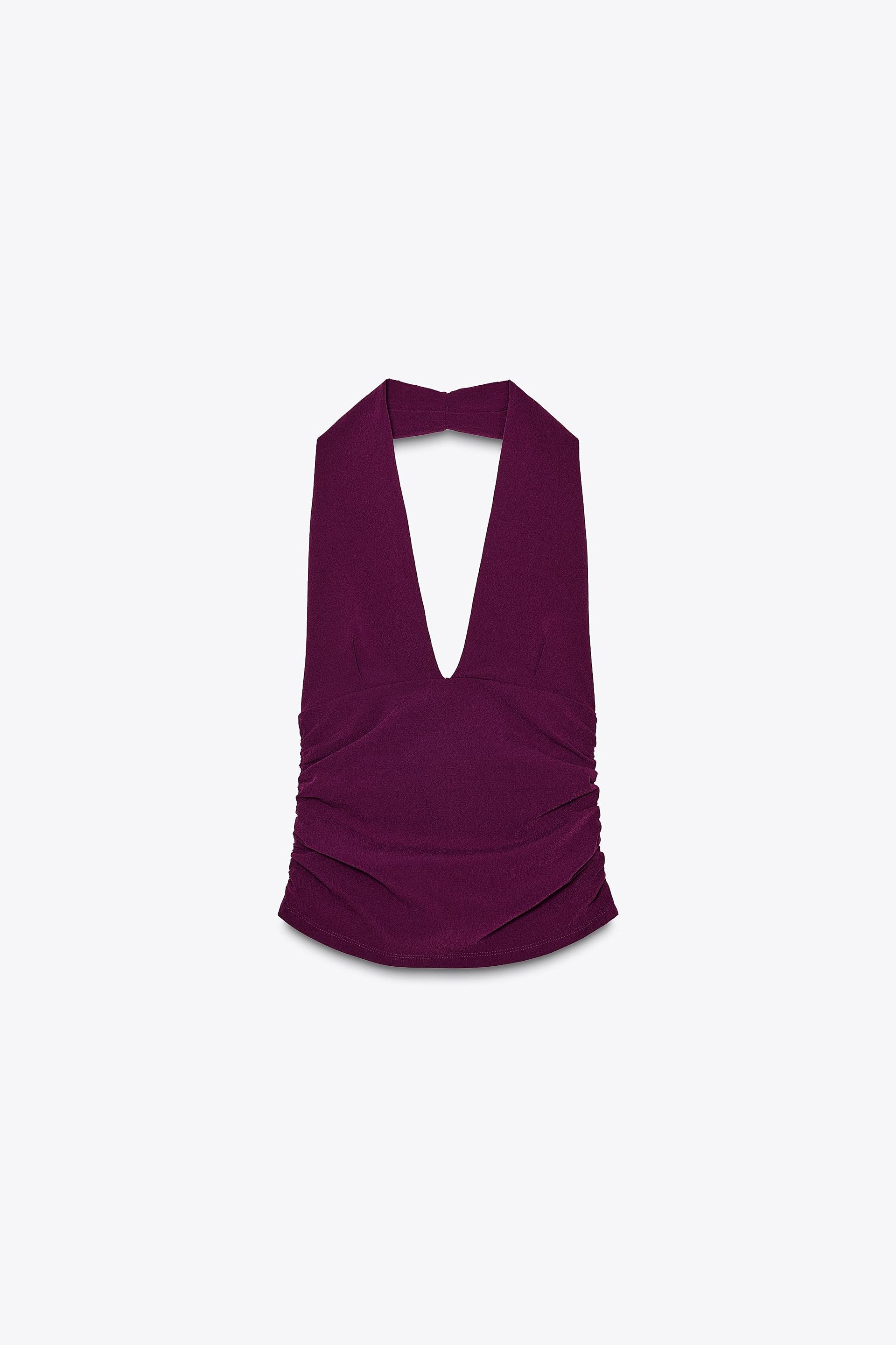 Zara, Halter Ruched Top