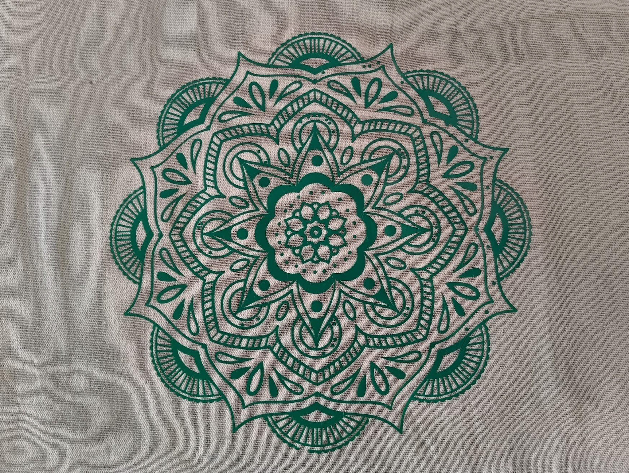 How to use Cricut transfer tape; photos of a person making a print design