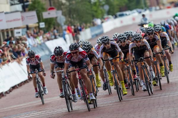 Bissell battles for control at the front.