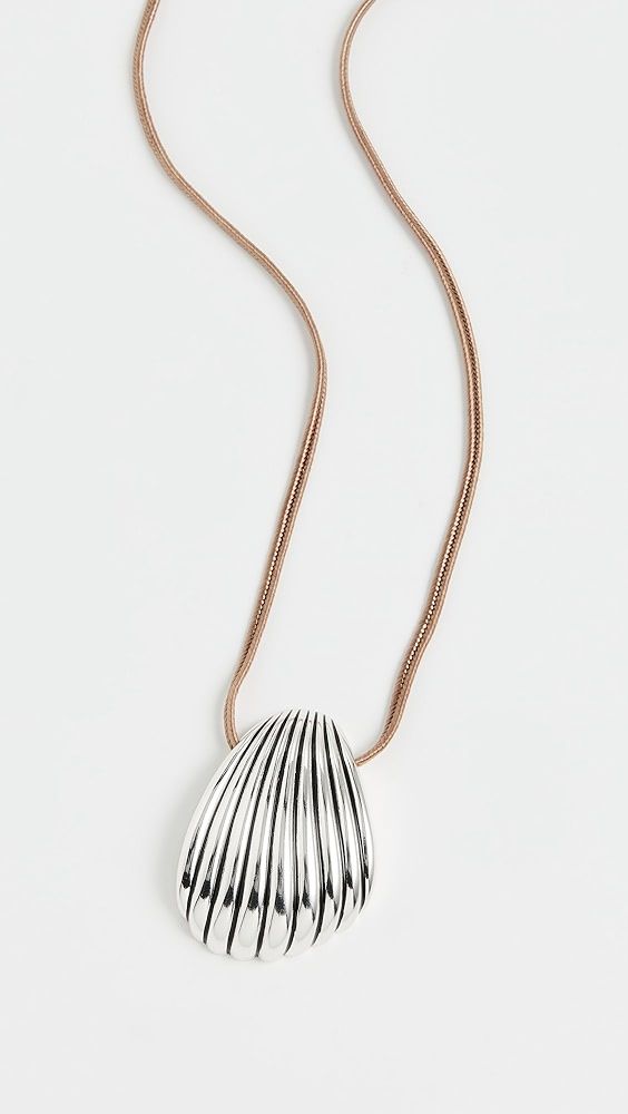 Mayamar Silver Shell Adjustable Necklace