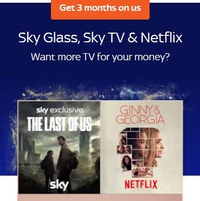 Sky Glass - 3 months of Sky TV + Netflix free, from £14 a month