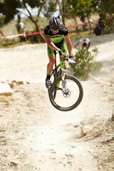 Jongerwaard airing the doubles in the SCC course