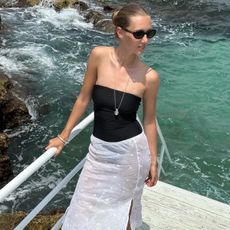 Amalie Moosgaard wearing J.Crew.