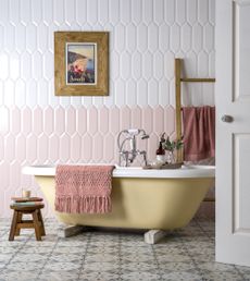 Pink bathroom tile ideas