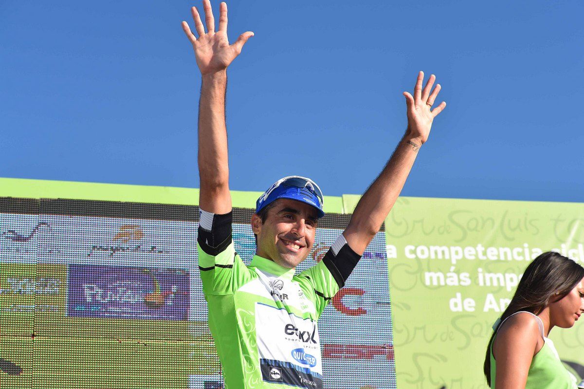 Maximiliano Ariel Richeze (Etixx-QuickStep) on the podium