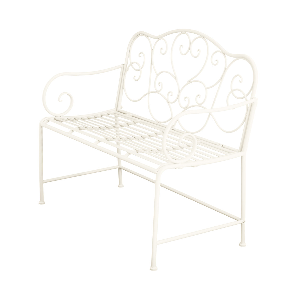 Winston Porter Endorina Metal Garden Bench &amp;amp; Reviews | Wayfair