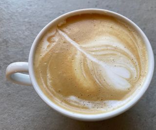 Smeg semi automatic espresso oat milk latte machine