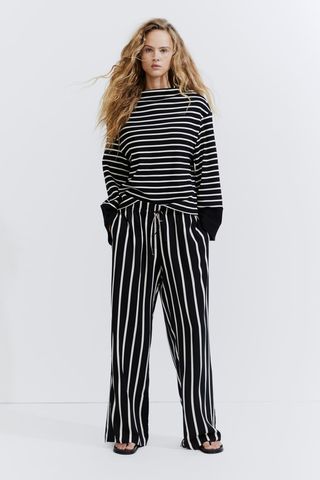 Wide Pull-On Trousers