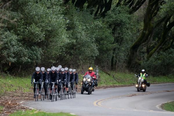 Marin County roads made the daily team training rides a scenic treat.