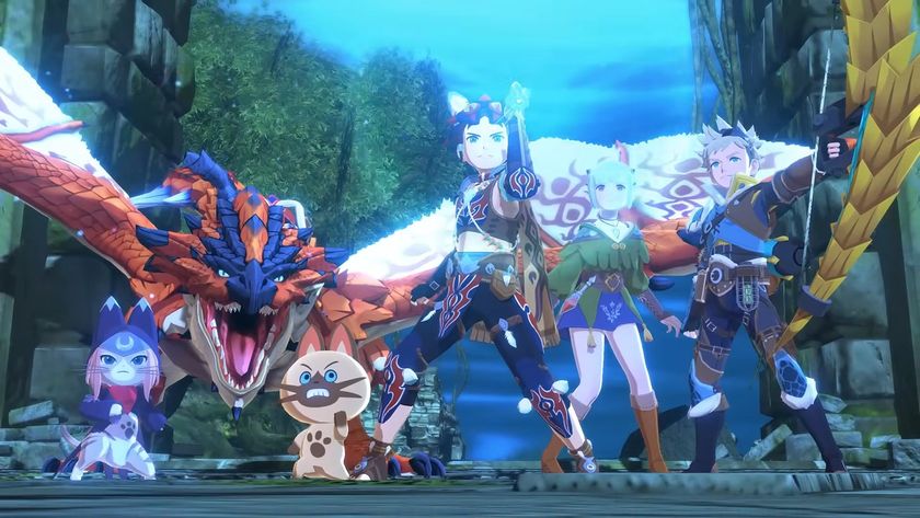 Trailer screenshot of the heroes of Monster Hunter-Stories 2: Wings of Ruin