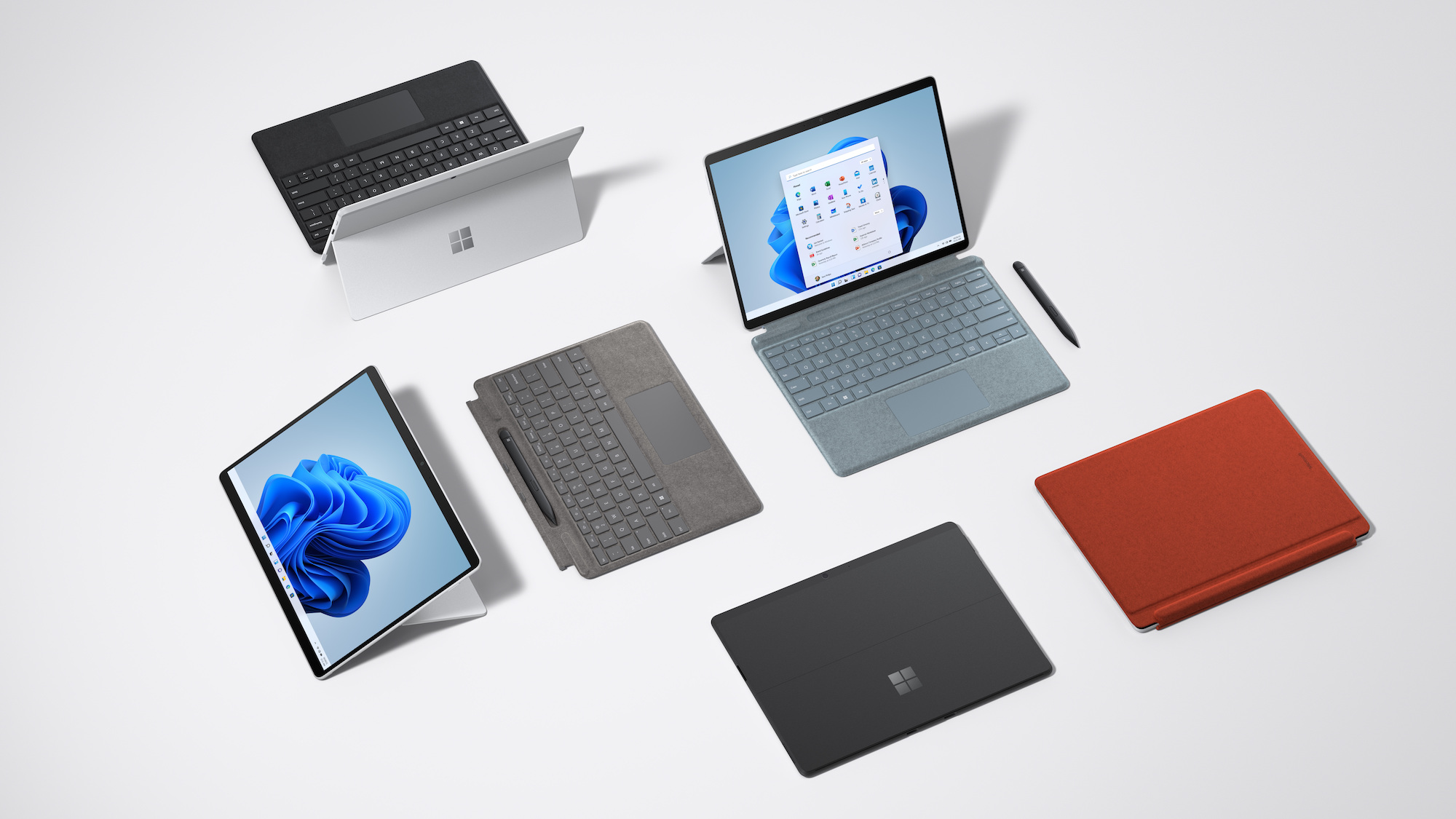 Surface Pro X 2021 with accessories