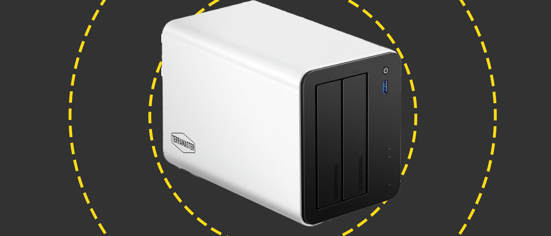 The TerraMaster F2-425 Plus on the ITPro background 