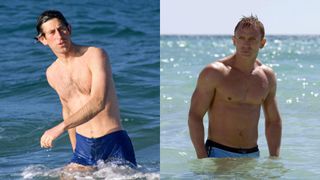King Charles side-by-side with Daniel Craig as James Bond