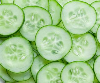 slices of cucumber