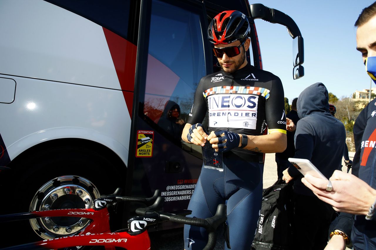 Tour de la Provence 2022 - 7th Edition - 1st stage Istres - Les Saintes Maries de la Mer 151,8 km - 11/02/2022 - Filippo Ganna (ITA - INEOS Grenadiers) - photo Roberto Bettini/SprintCyclingAgency&Acirc;&copy;2022