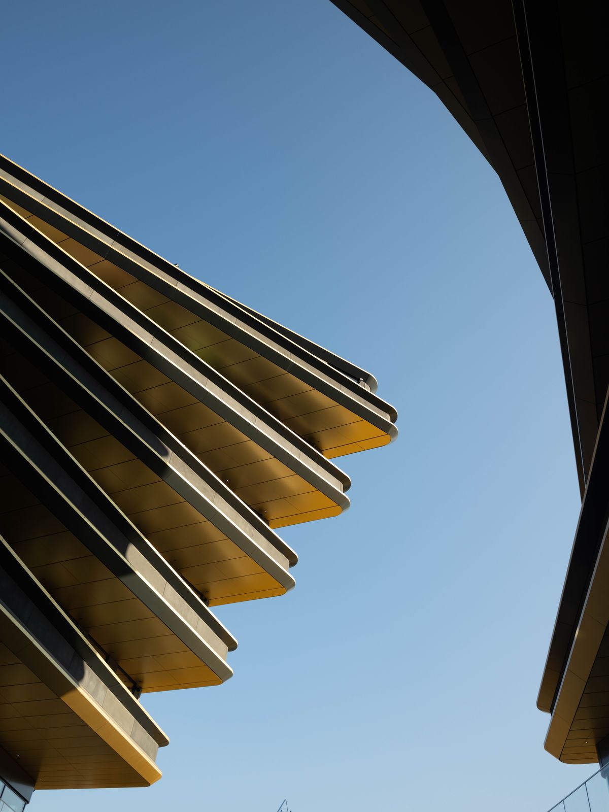 Architecturally interesting building in Prague