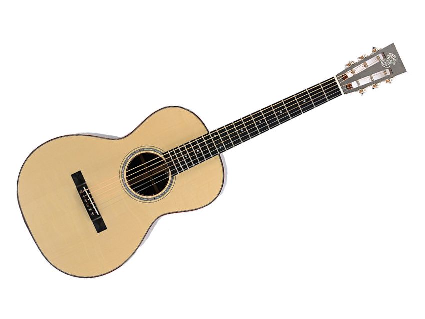 The ultra-tight waist reinforces the perception of this as a long-necked instrument.