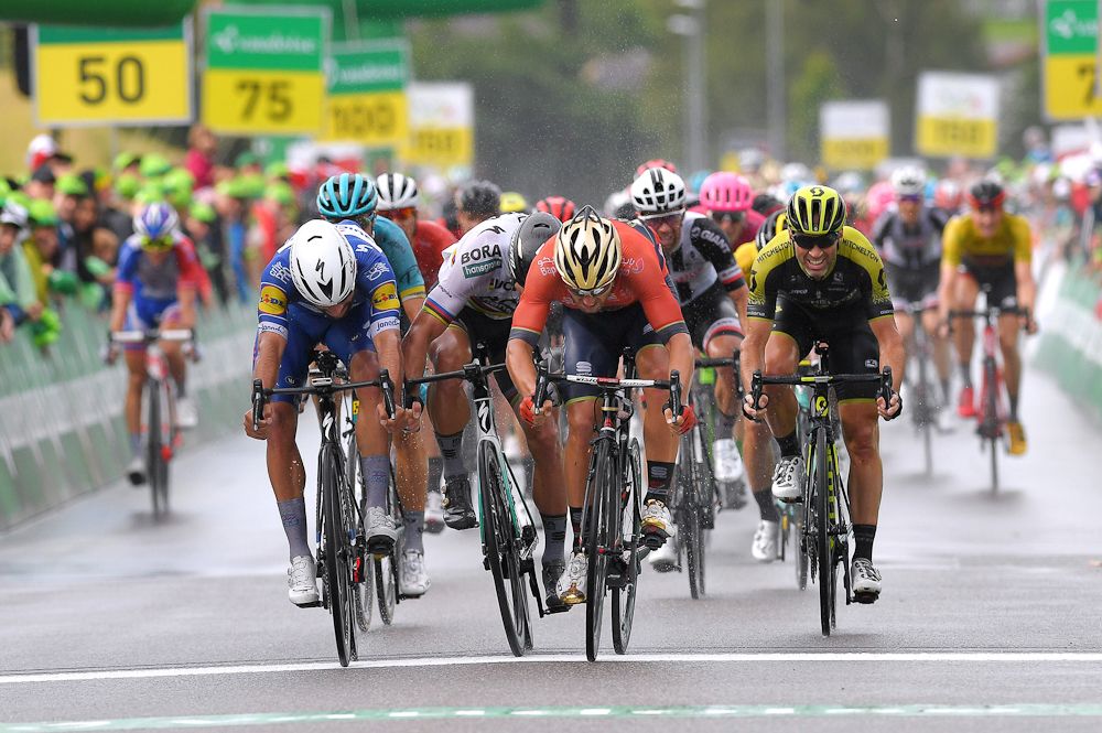 Sonny Colbrelli beats Peter Sagan and Fernando Gaviria to win stage 3 at the Tour de Suisse
