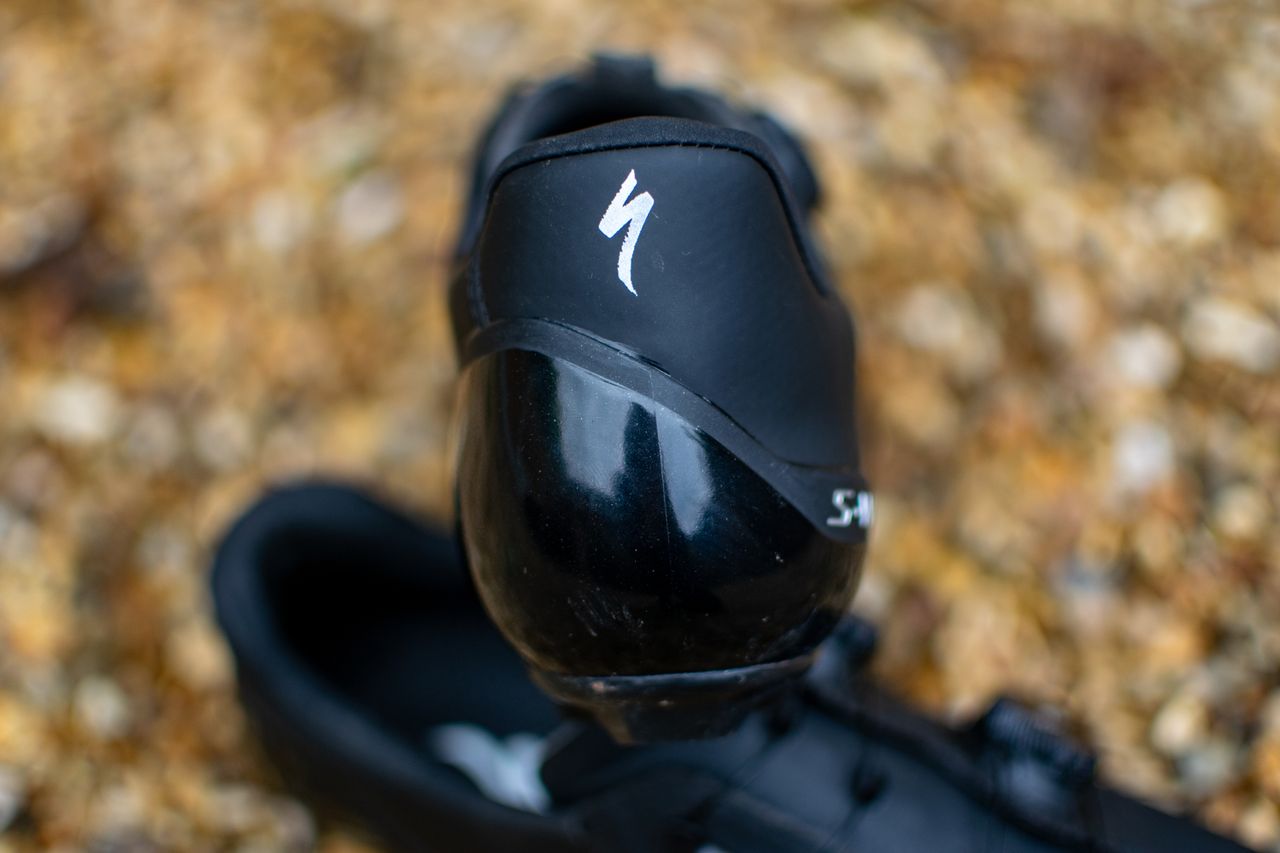 A black Specialized S-Works Recon shoe