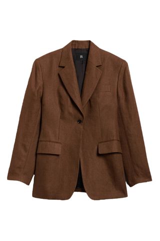 Isola Hourglass Linen Blazer