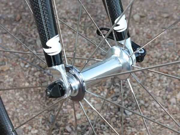 The Zipp hubs roll on ceramic bearings.