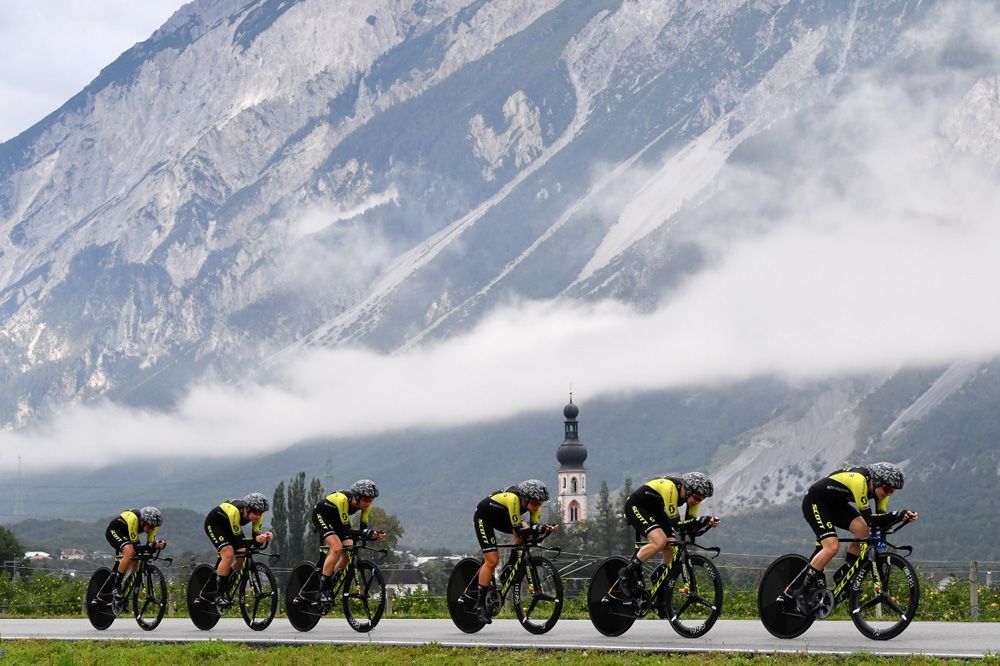 Mitchelton-Scott went on to finish fifth
