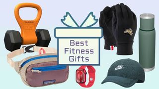 Kettle Gryp, Patagonia Ultralight Black Hole Mini Hip Pack, Apple Watch 9, Tracksmith Inverno Gloves, Nike Club cap and Stanley Adventure to Go Insulated Travel Tumbler