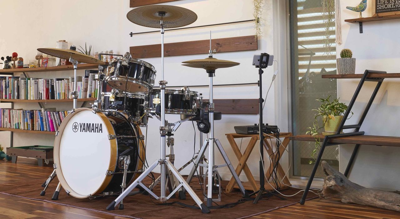 Yamaha's new Yamaha Stage Custom Hip with dual floor tom/snare drum