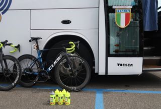 Team bus at the Tour de France