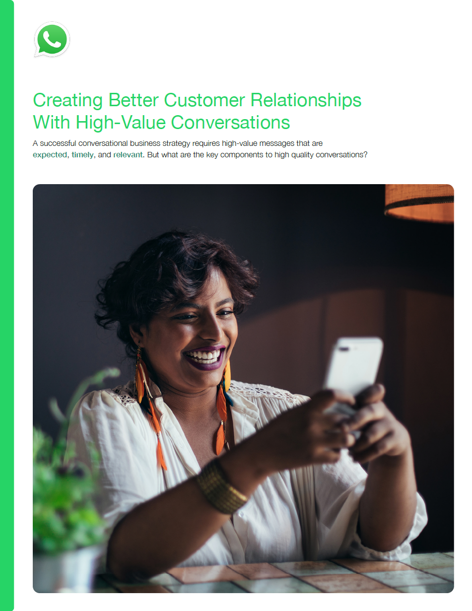 Whitepaper cover with image of laughing female using a smartphone