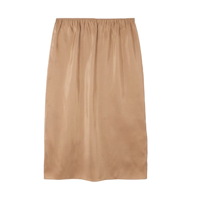 Image of satin slip skirt