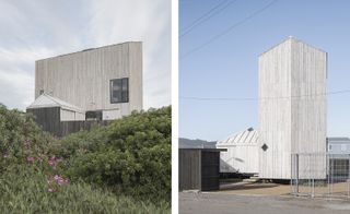 Separate images of the same buidling, different views of the house