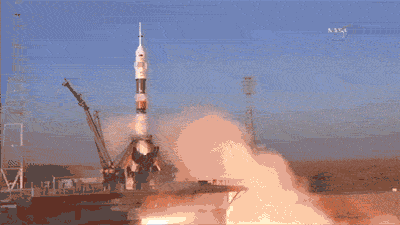 Tim Peake's rocket launch. Credit Nasa