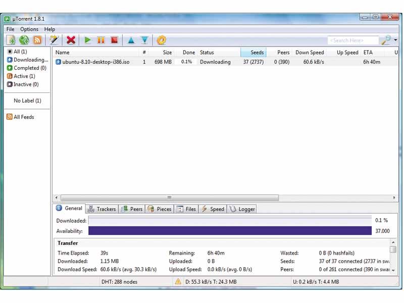 Как убрать bittorrent speed в utorrent