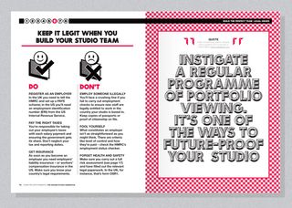 Spread from chapter six, Build the perfect studio