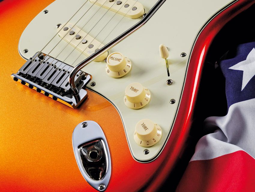 The American Deluxe guitars feature the updated S-1 switching system.