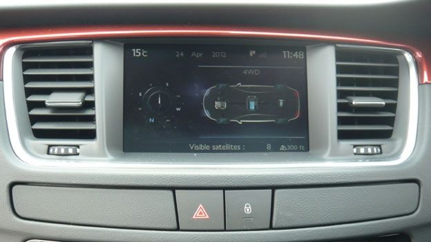 Peugeot 508 RXH screen