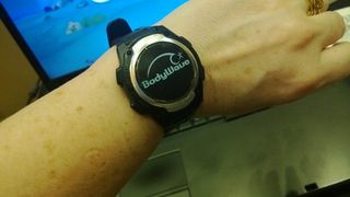the wristband sensor; currently a prototype