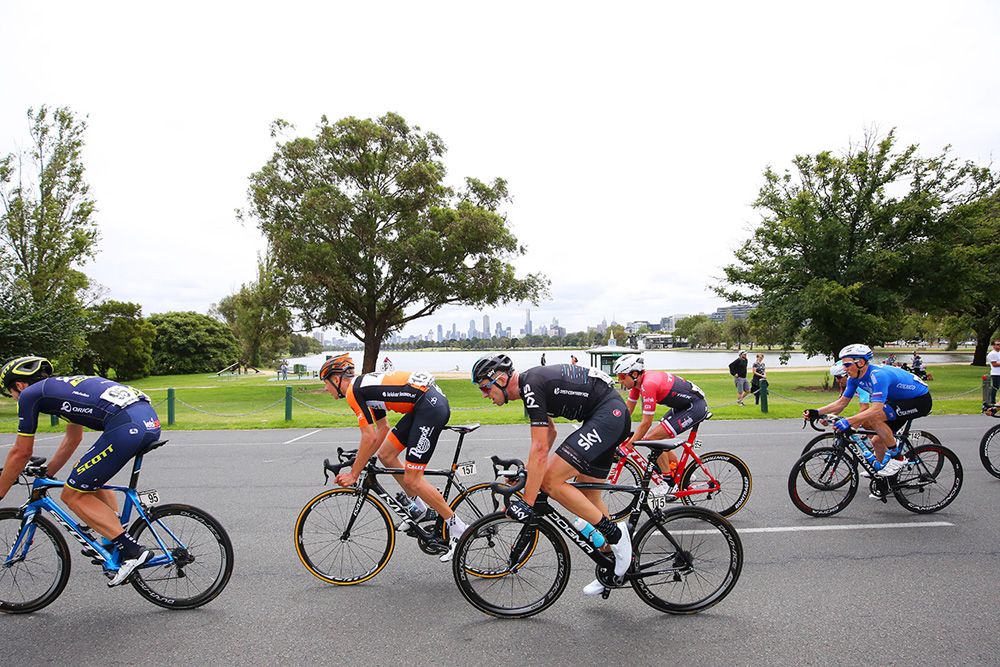 Ian Stannard (Team Sky) worked hard in the break