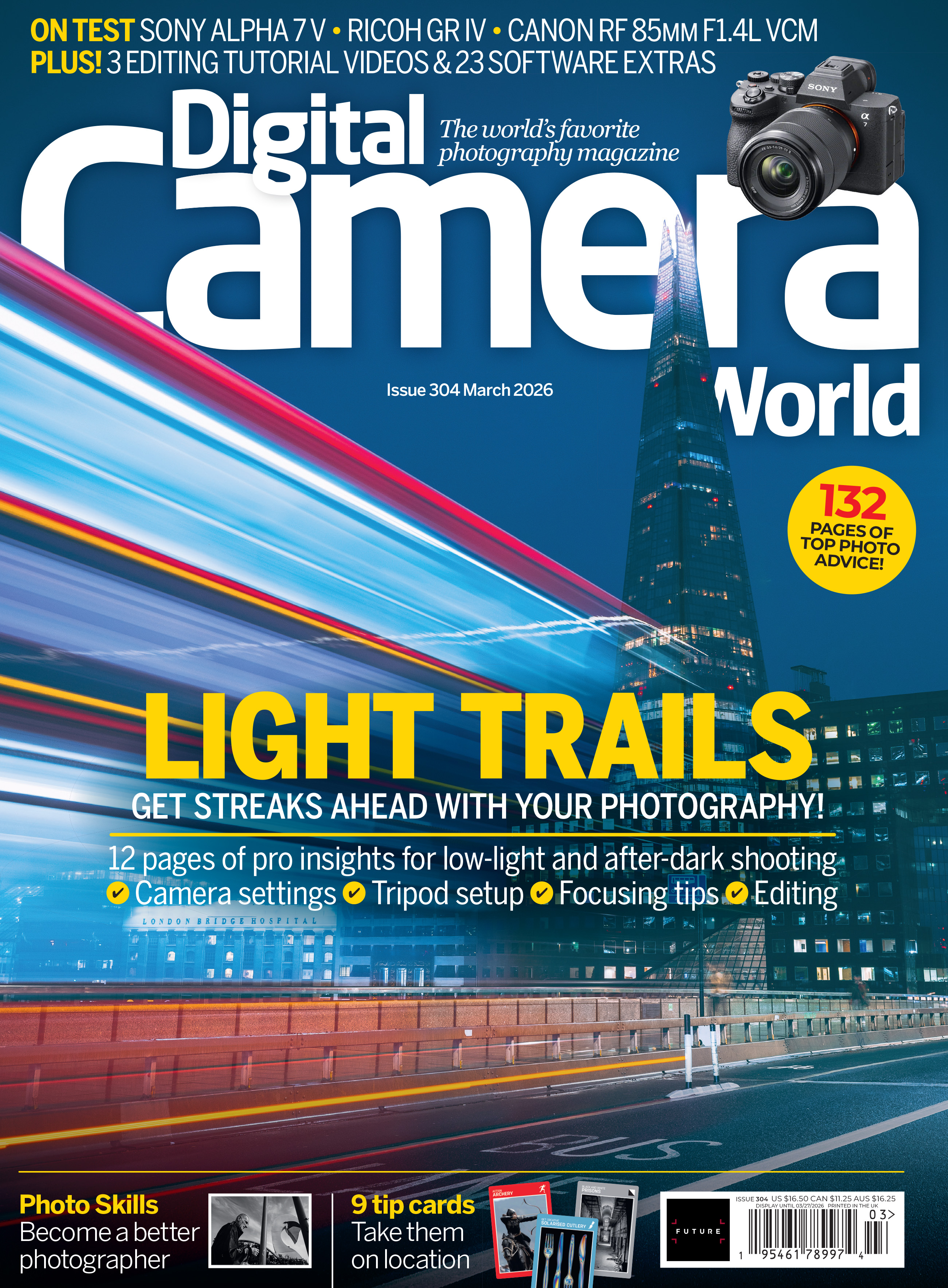 Photo of the front cover of issue 304 (March 2026) of Digital Camera World magazine