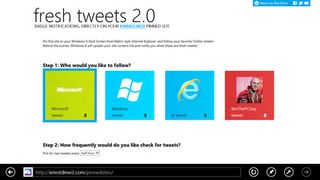 Right click in the chromeless modern-style IE10 to show the pushpin icon that creates Start screen live tiles