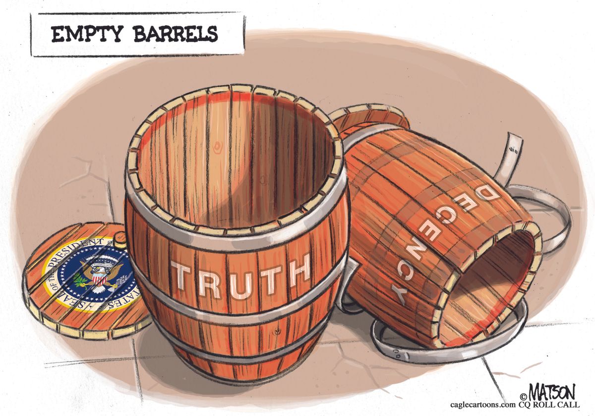 Political Cartoon Us Rep Frederica Wilson John Kelly Empty Barrels The Week