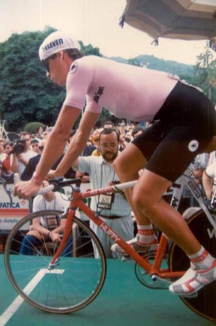 Andy Hampsten ready for the final time trial stage