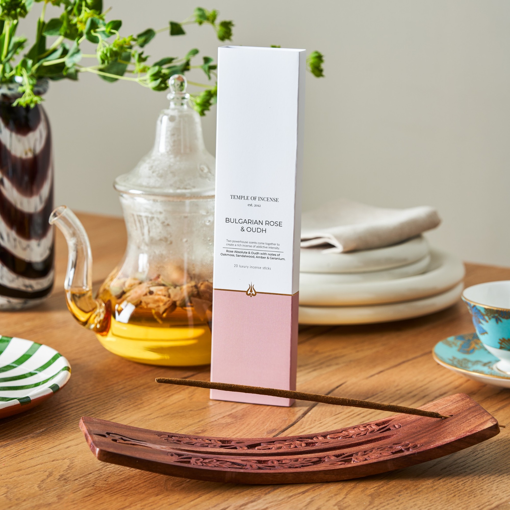 Temple of Incense Bulgarian Rose & Oudh Incense Sticks