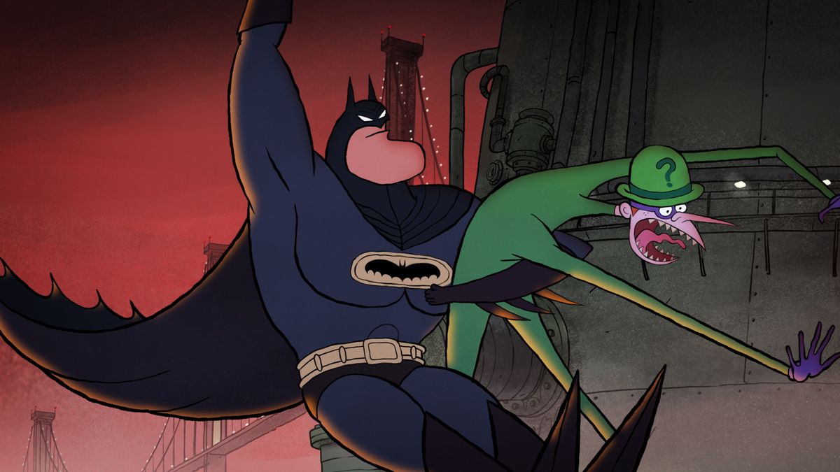 A still from Merry Little Batman