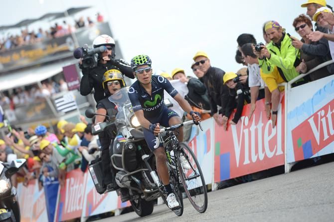 Nairo Quintana (Movistar) was stoic in defeat