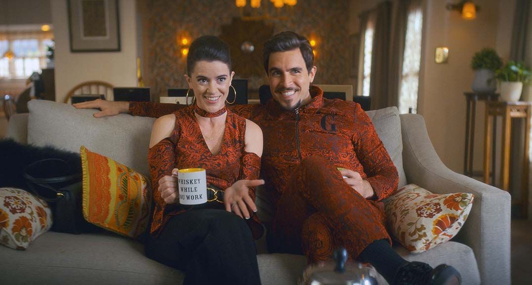 Mary Holland and Josh Segarra in ‘The Big Door Prize’ on Apple TV Plus.